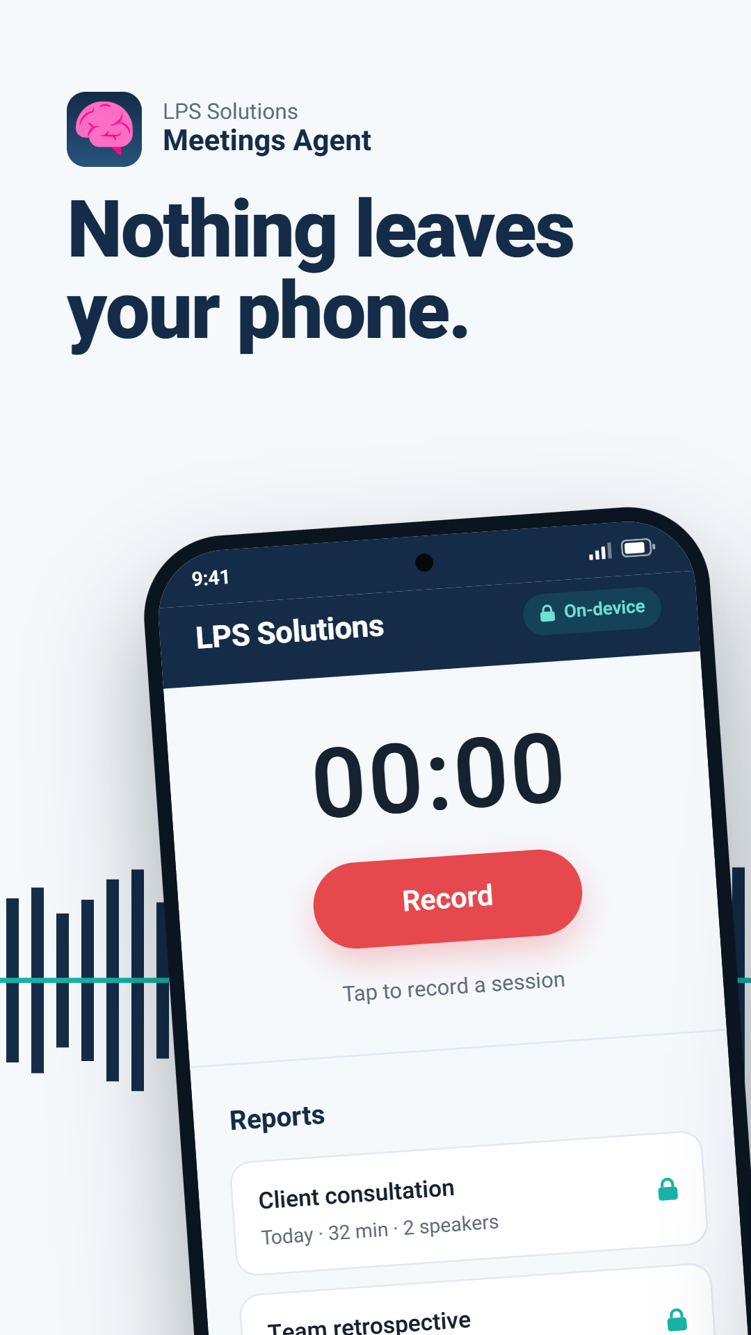 LPS Solutions - nothing leaves your phone